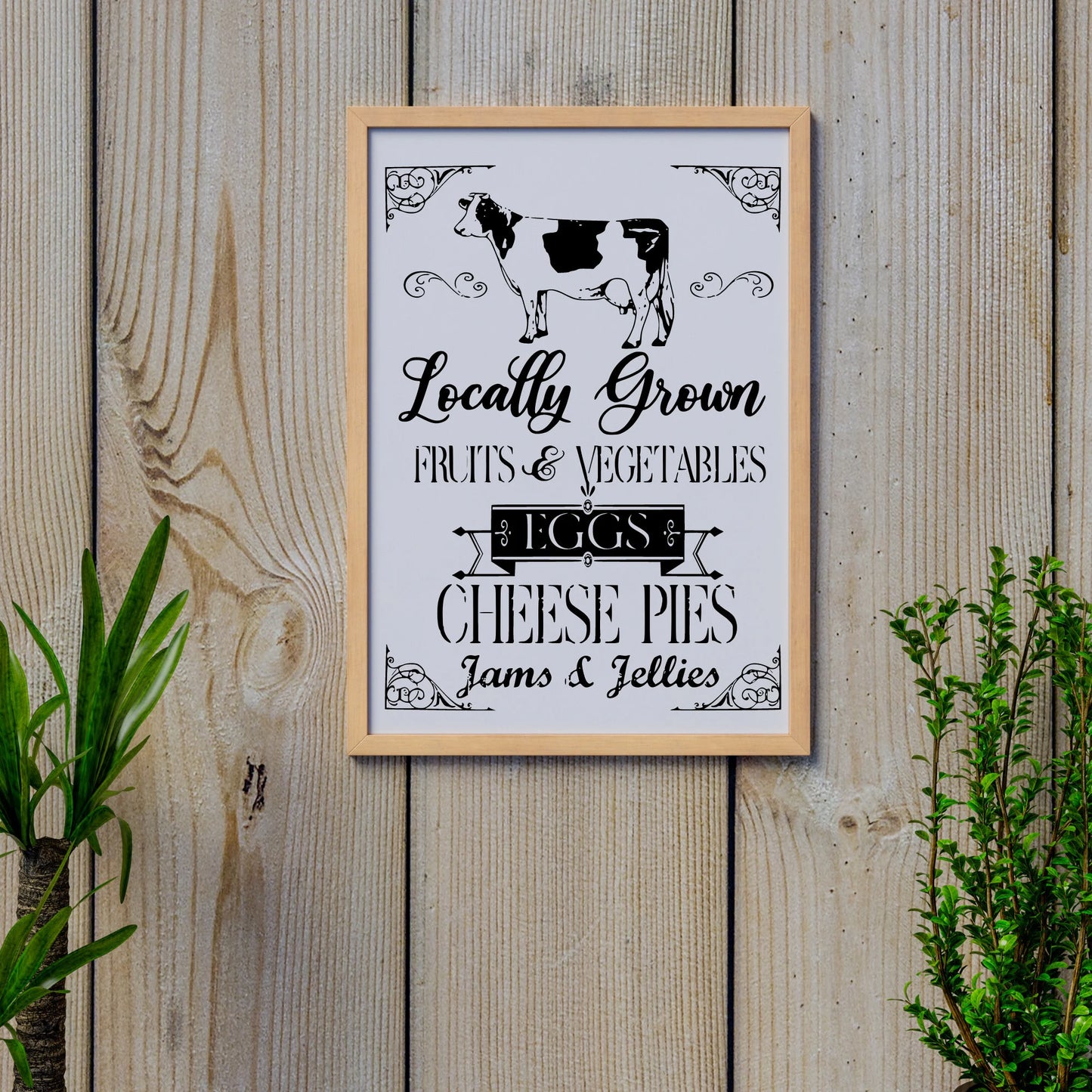 Farmhouse Summer Market cheese pies PNG JPEG SVG Instant digital download