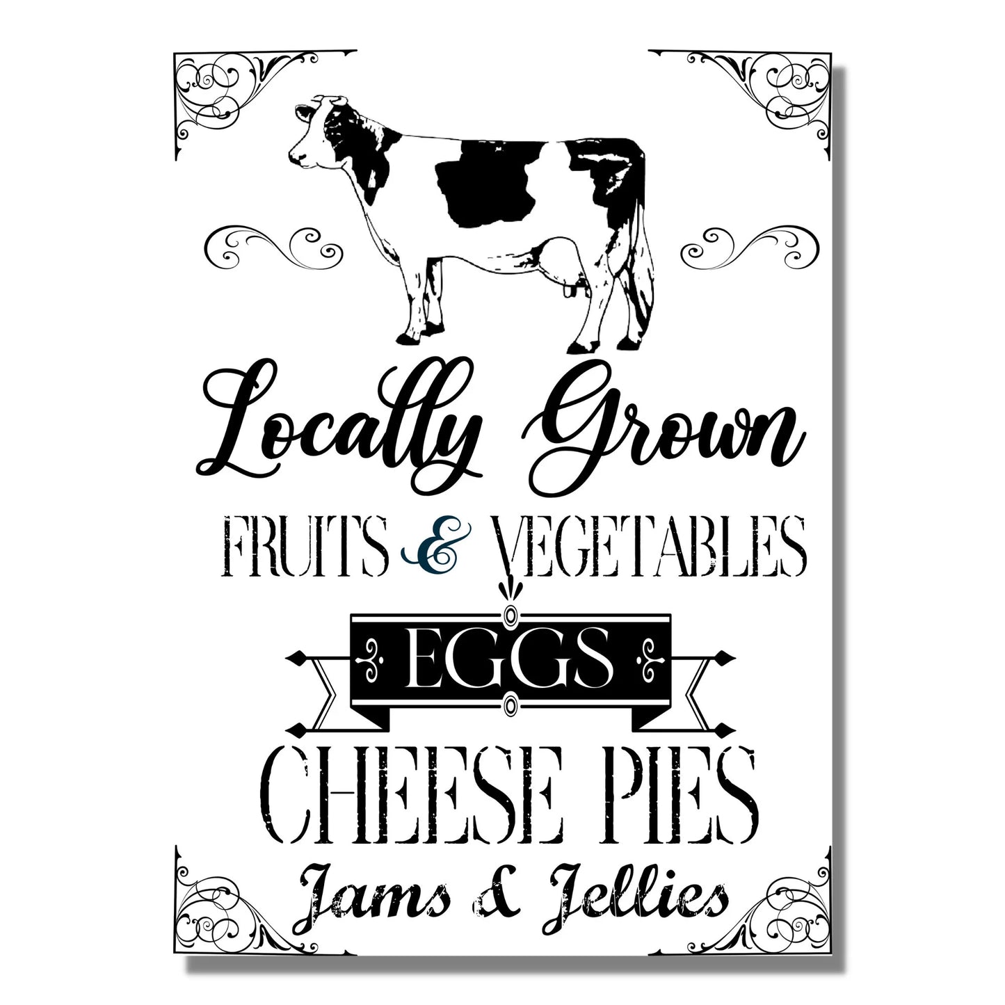 Farmhouse Summer Market cheese pies PNG JPEG SVG Instant digital download