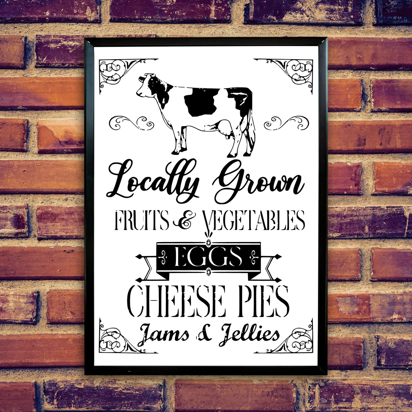 Farmhouse Summer Market cheese pies PNG JPEG SVG Instant digital download