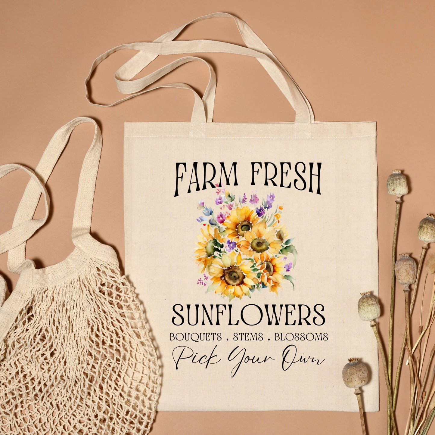 Farm Fresh Summer Sunflowers Graphic / Instant digital download PNG/JPEG/SVG