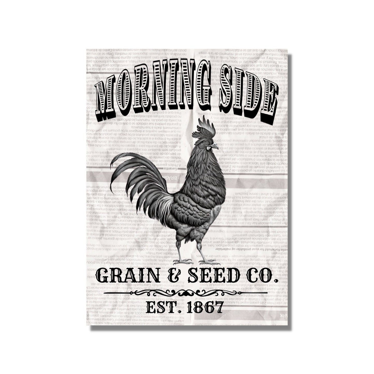 Vintage Farmhouse Rooster Instant Digital Download PNG JPEG SVG