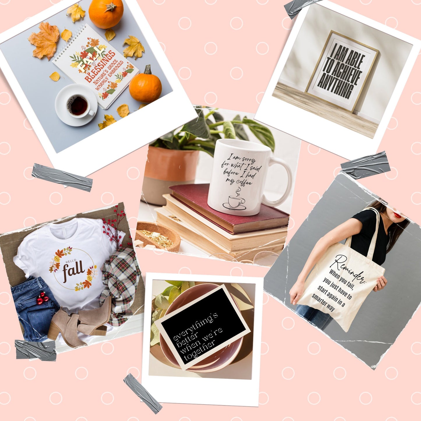 Celebrate Autumn's Bounty: Fall Farmhouse Printable Bundle (Instant Download) - PNG JPEG