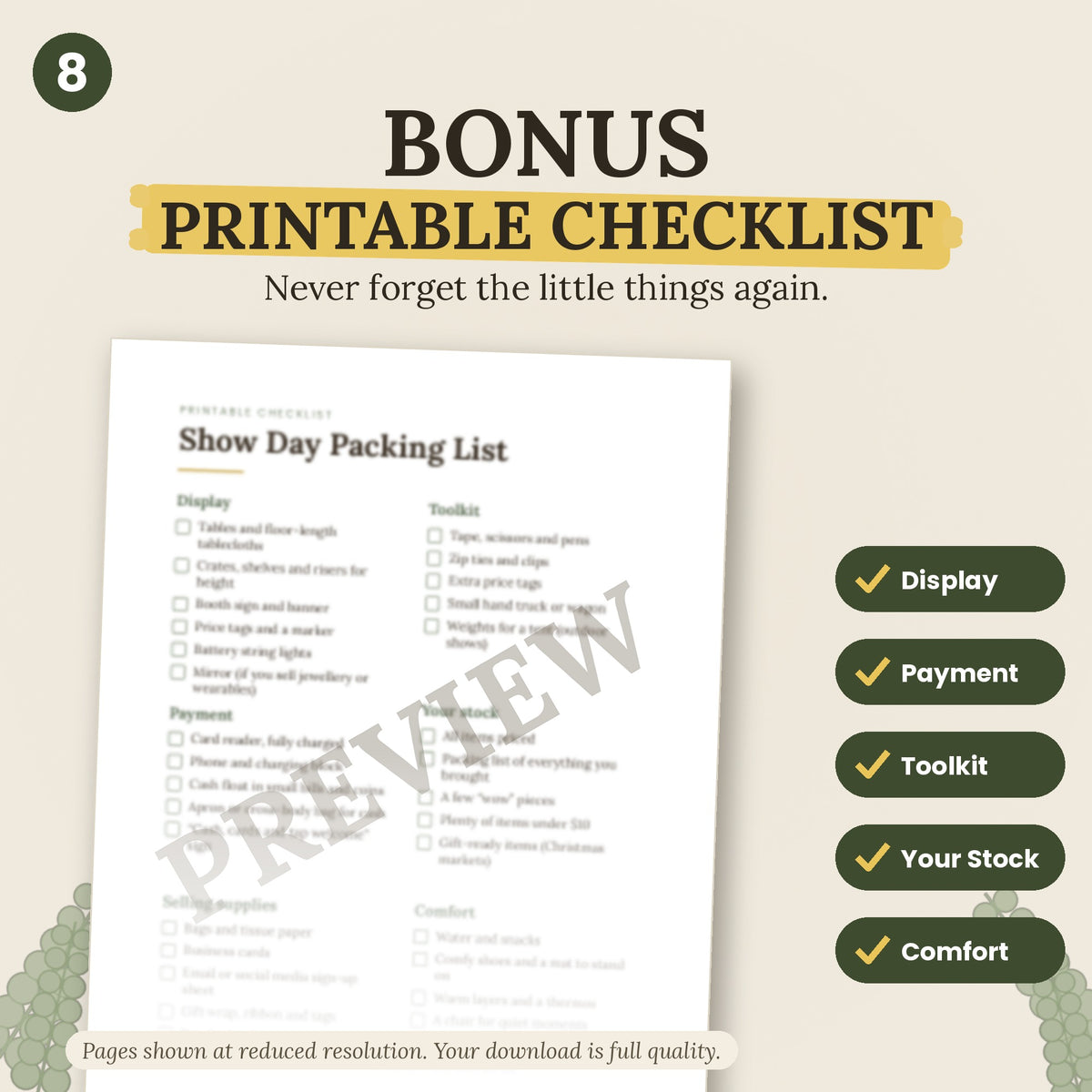 Craft Fair Vendor Guide | Booth Setup, Pricing Tips, Checklist (PDF Download)