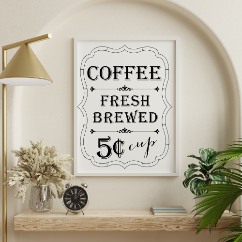 Fresh Brewed Coffee Instant Digital download PNG SVG JPEG *