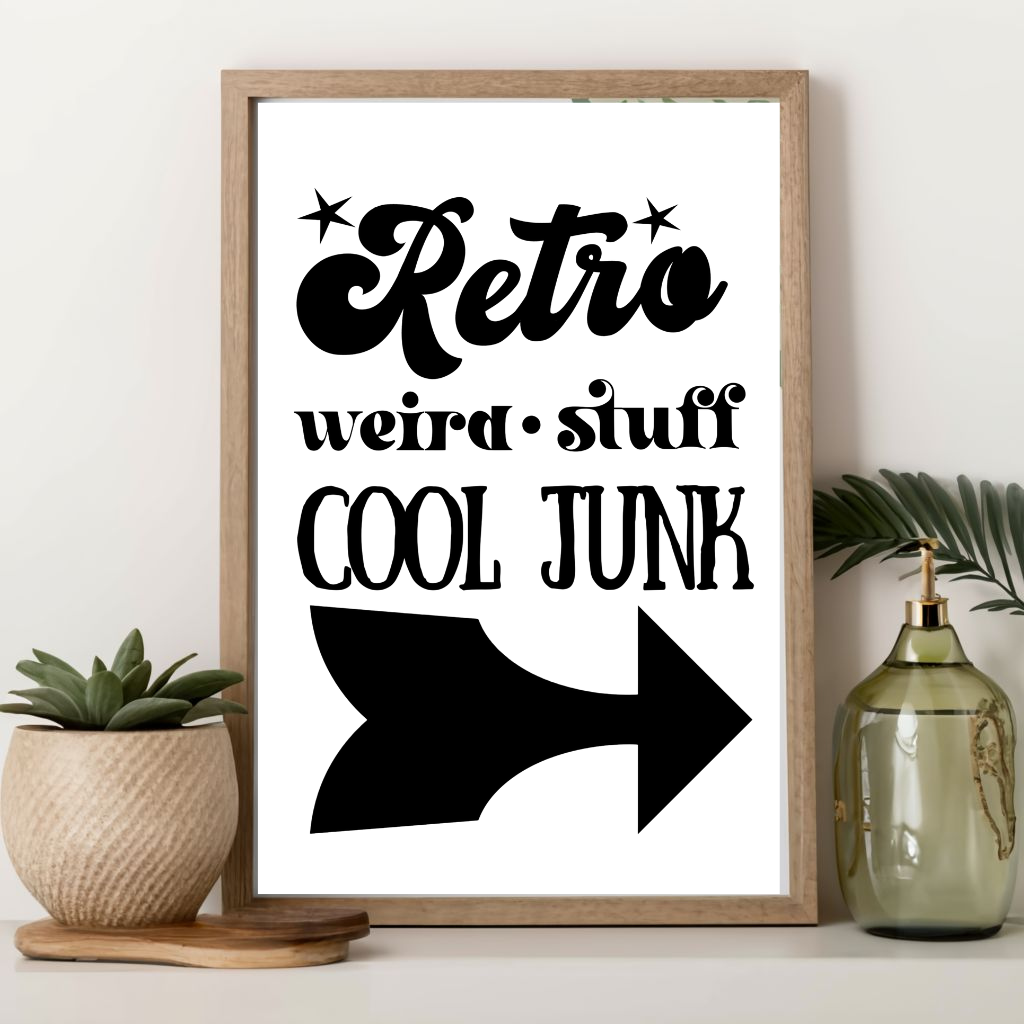 Retro Weird Cool Junk Retro Antiques Instant Digital Download PNG JPEG