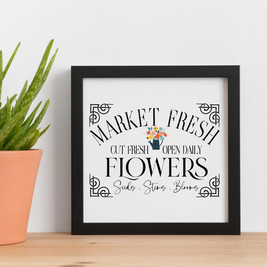 Fresh Flower Market PNG JPEG SVG Instant digital download Printable Graphic