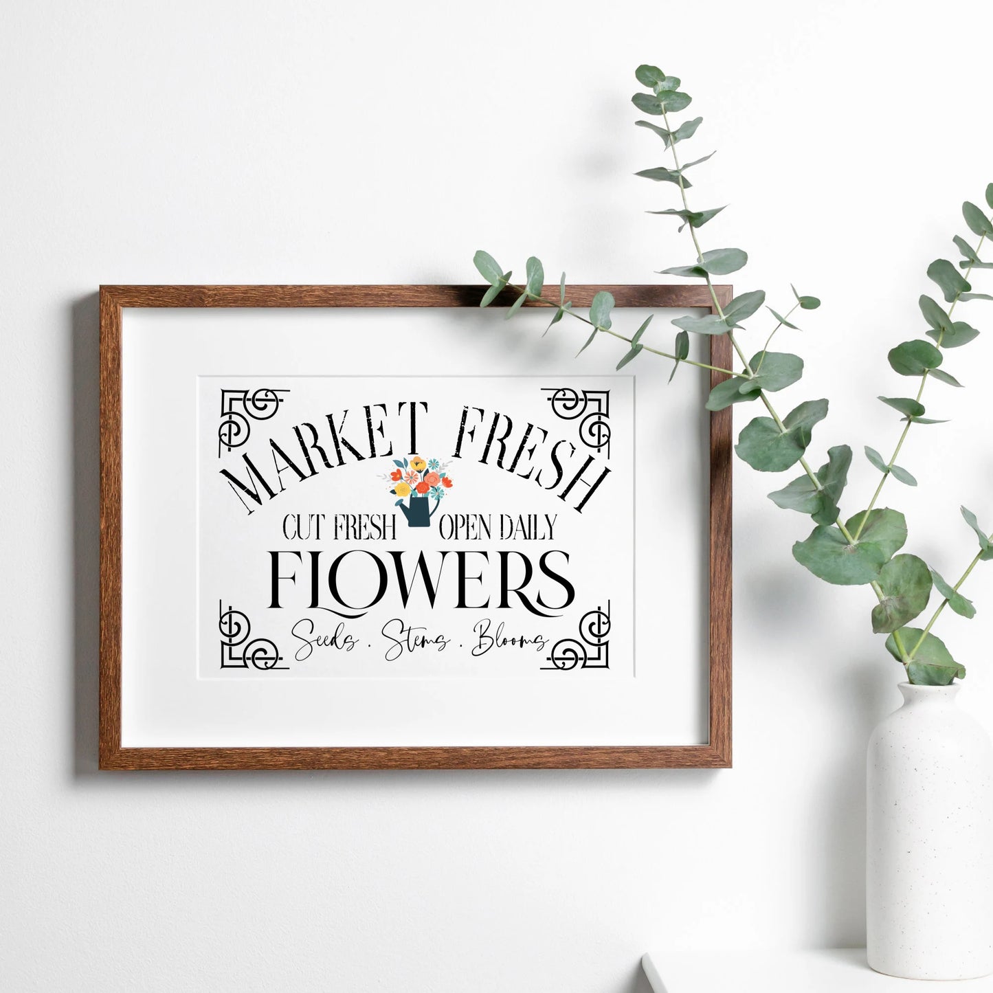 Fresh Flower Market PNG JPEG SVG Instant digital download Printable Graphic