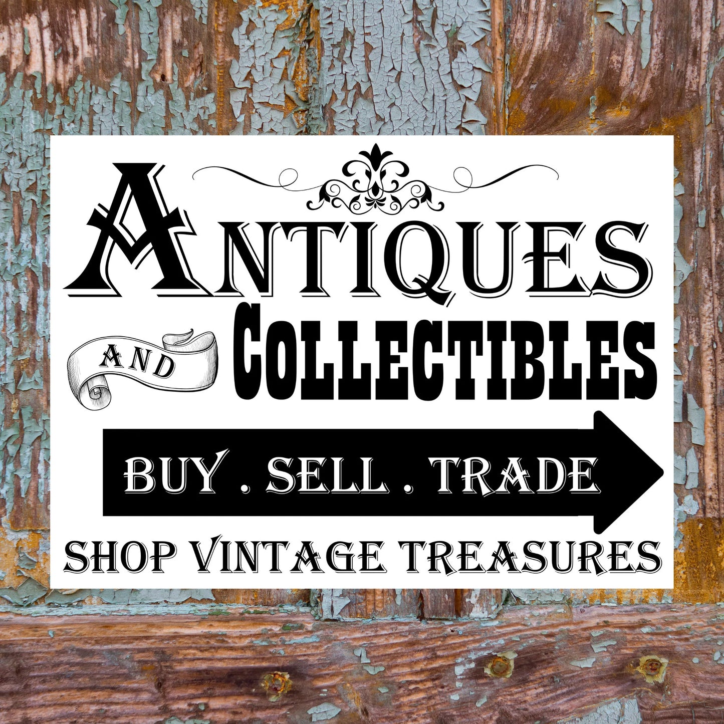 Vintage Antiques Treasures Instant digital download Graphic Farmhouse PNG SVG JPEG