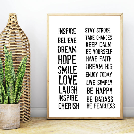 Inspirational Words Graphic Instant digital download PNG JPEG SVG