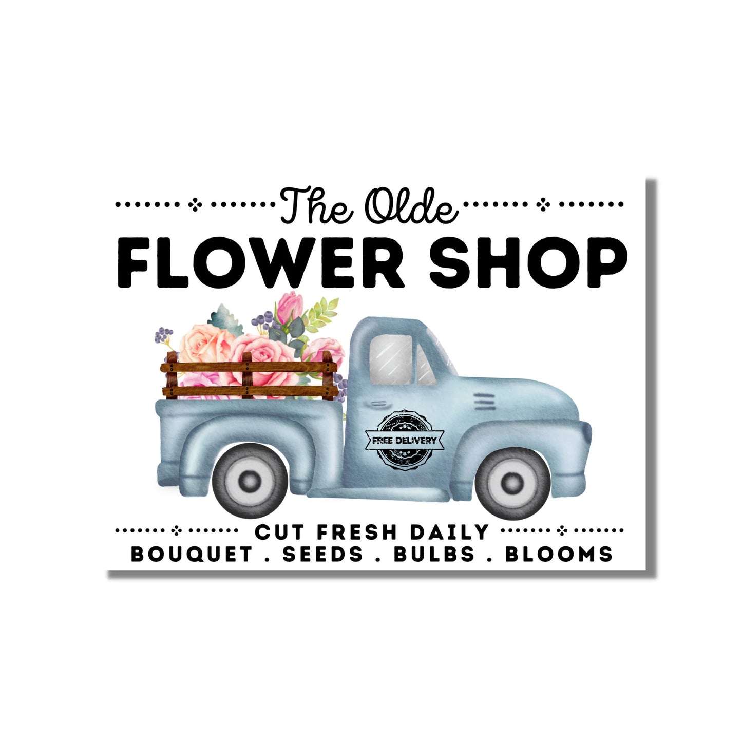 The Olde Flower Shop Instant digital download Graphic PNG SVG JPEG