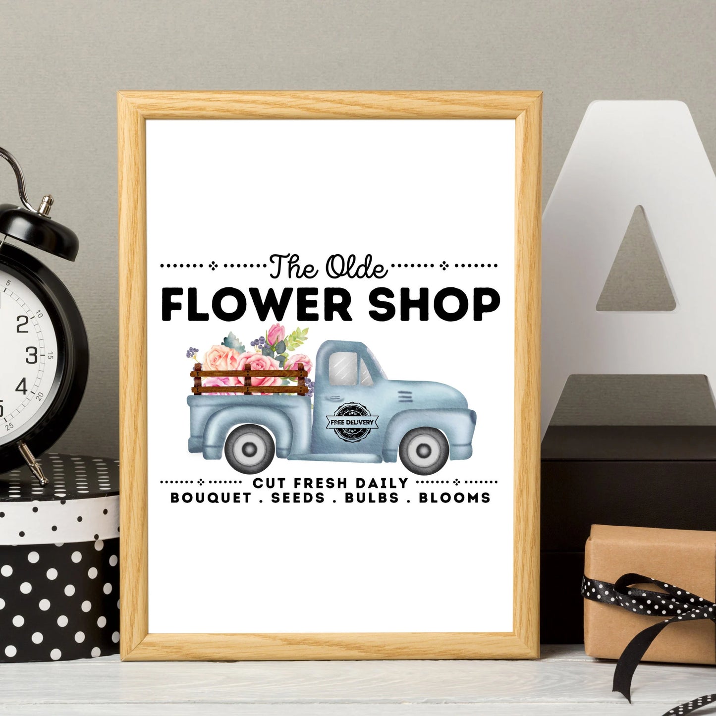 The Olde Flower Shop Instant digital download Graphic PNG SVG JPEG