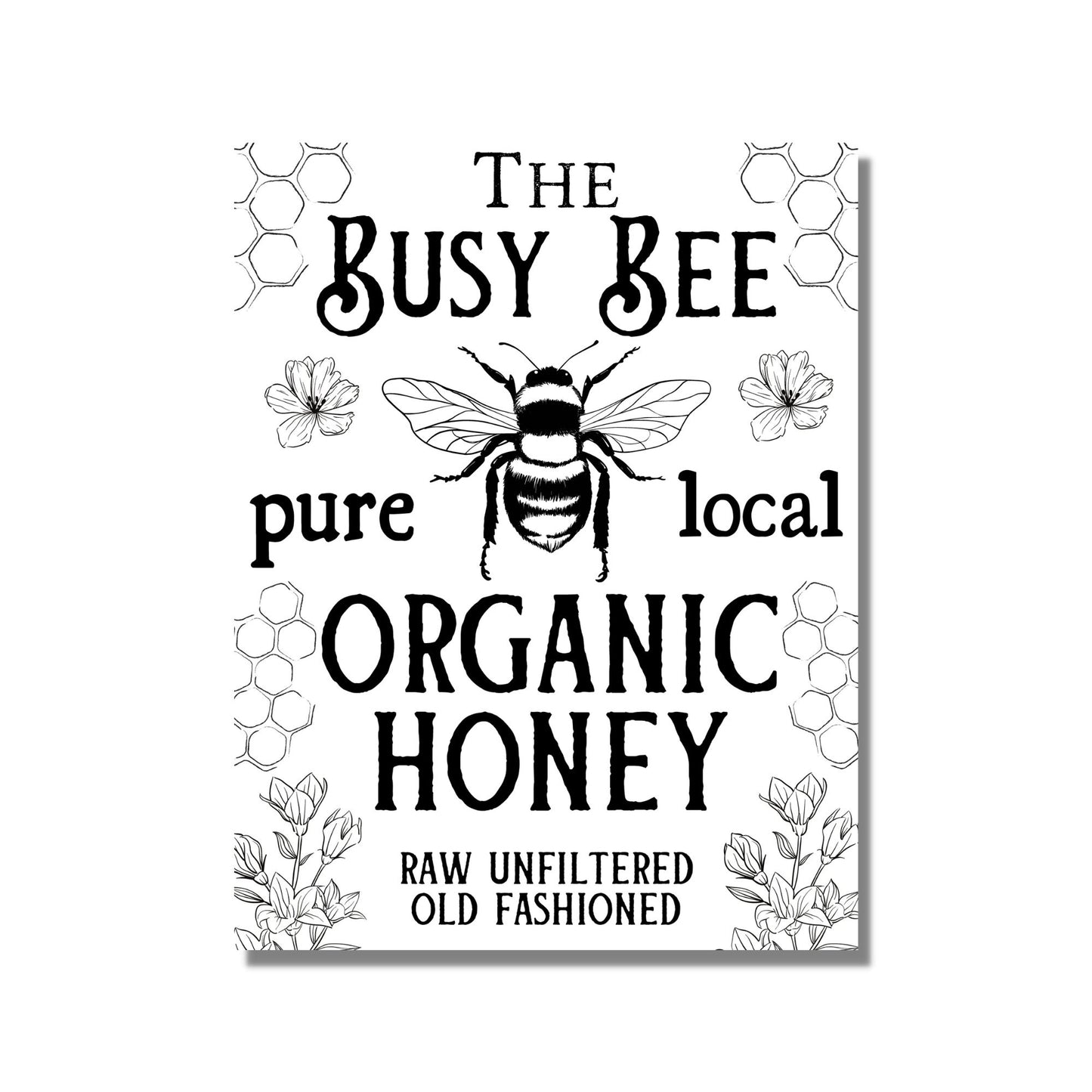 Busy Bee Organic Honey Instant digital download Graphic PNG SVG JPEG