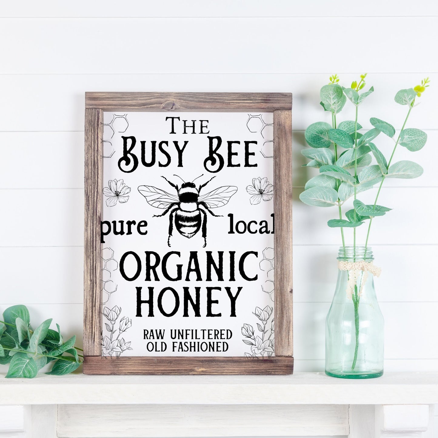 Busy Bee Organic Honey Instant digital download Graphic PNG SVG JPEG