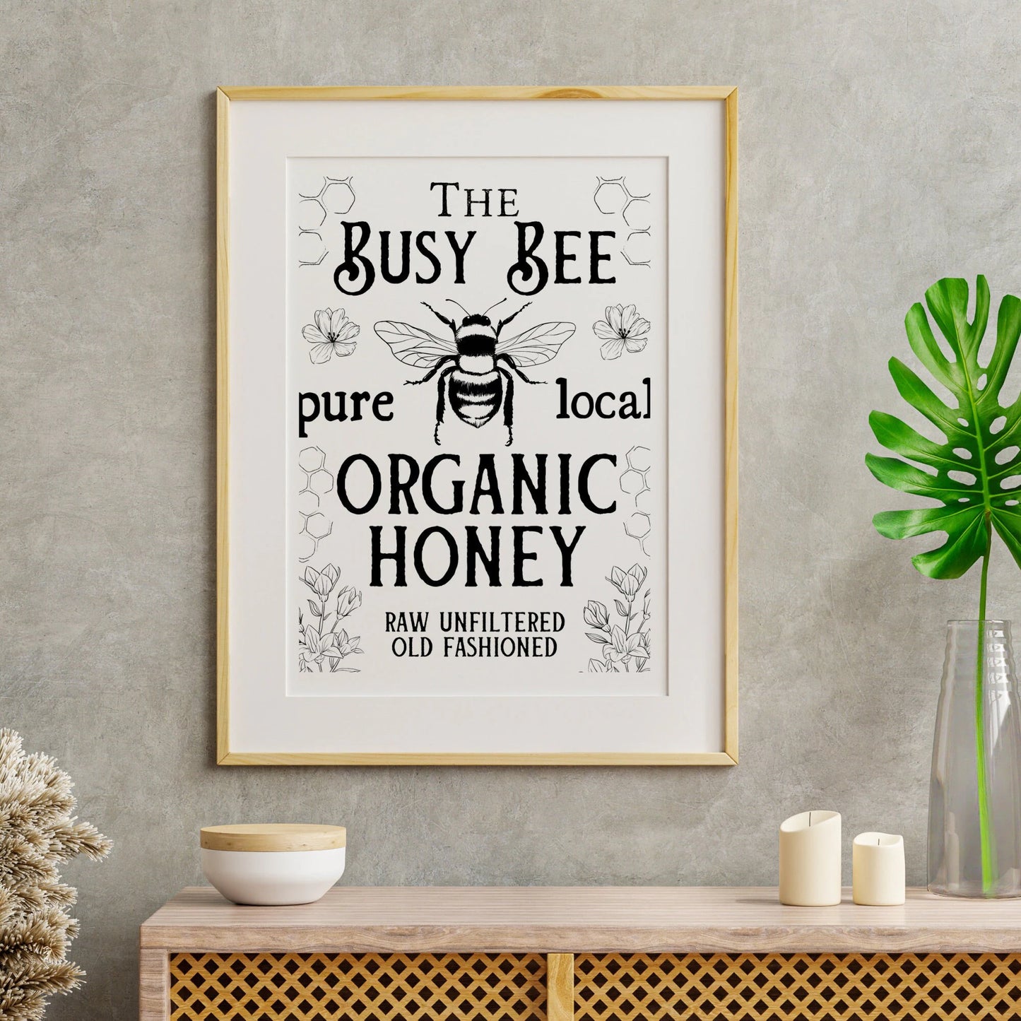 Busy Bee Organic Honey Instant digital download Graphic PNG SVG JPEG