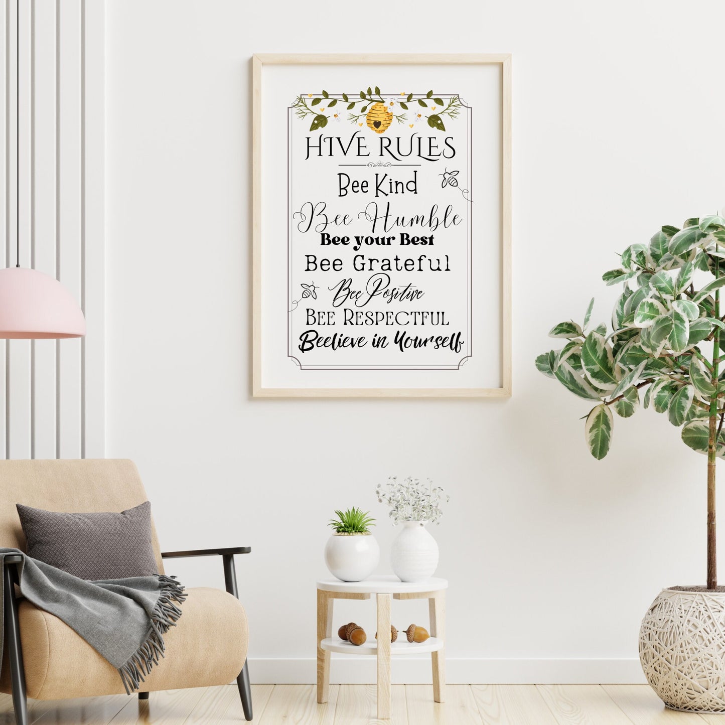 Hive Rules Bee Kind Honey Instant digital download Graphic PNG SVG JPEG