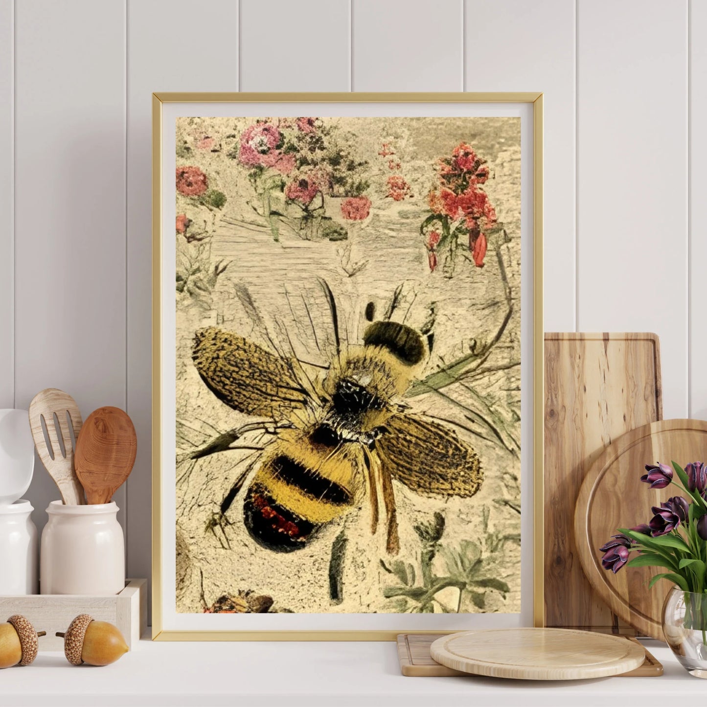 Vintage Ephemera Bee Instant Digital Download PNG SVG JPEG Graphic