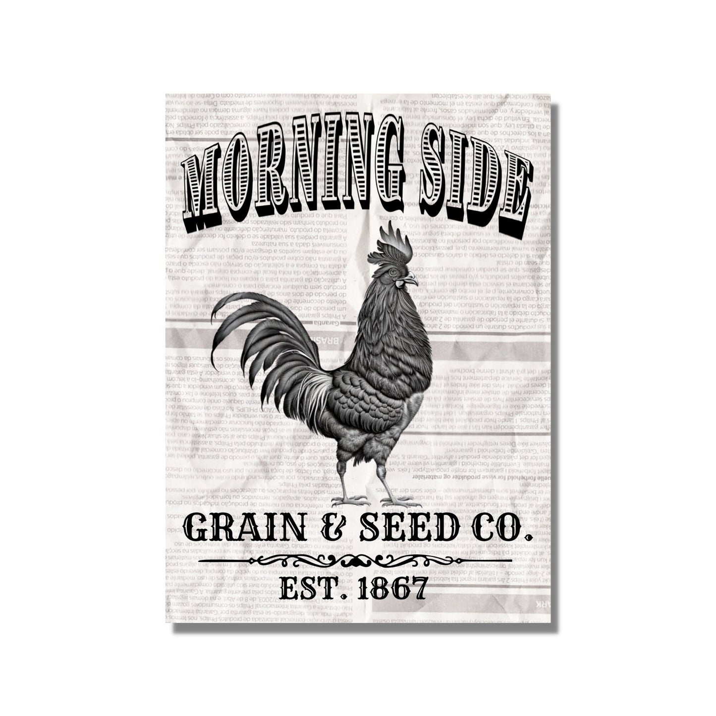 Vintage Farmhouse Rooster Instant Digital Download  PNG JPEG SVG