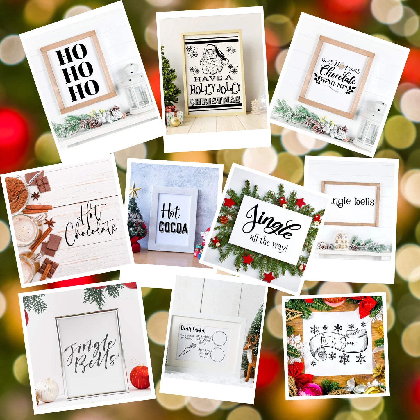 55+ Christmas Holiday Graphic Bundle Instant Digital Download PNG SVG JPEG