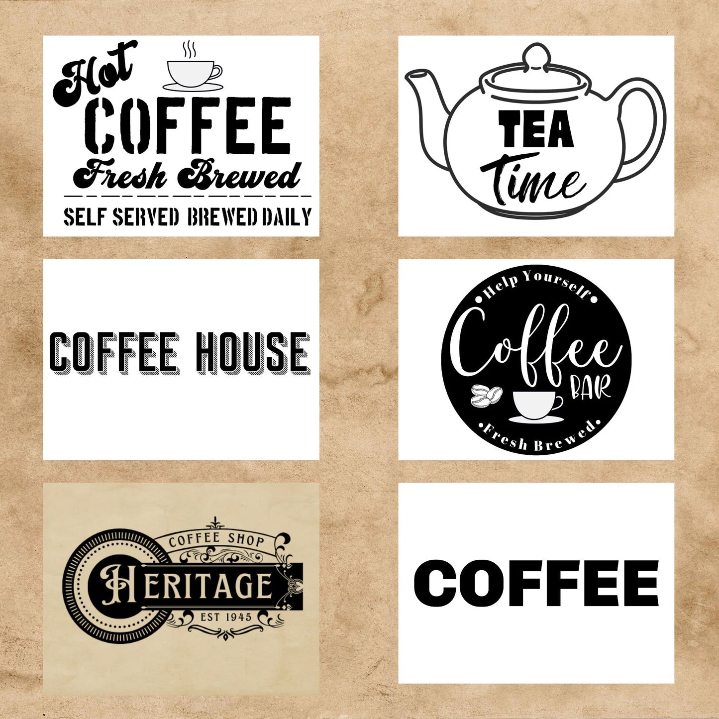 20+ Coffee Shop Graphics Instant Printable Downloads PNG, JPG, SVG Coffee Lovers