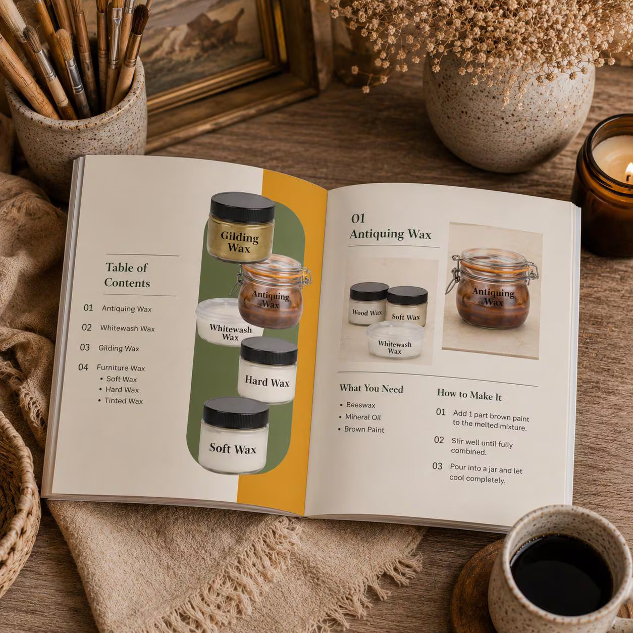 DIY Craft Recipe Bundle | Paint, Clay & Wax Recipes | Printable PDF