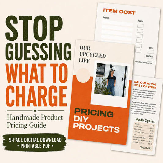 No More Underselling! Pricing Guide for Handmade DIY Products / Instant Download Booklet